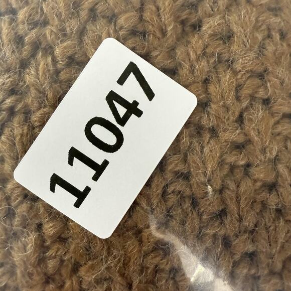 Cortefiel Sweater Coat Womens Large Brown Knit Double Breasted Button Wool Blend - Picture 12 of 12